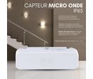 Détecteur de Mouvement Micro Ondes en Saillie IP65 Blanc