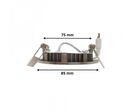 Downlight Dalle LED 3W Extra Plate Ronde ALU - Blanc Chaud 2300K - 3500K - Blanc Chaud 2300K -