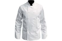 Veste de cuisine Poly Coton Blanc à pressions