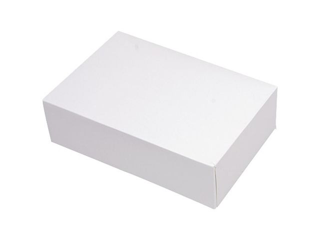 Boîte pâtissière carton blanche 170mm x 140mm x 60mm (x50) Firplast