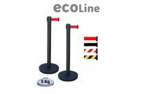 Lot de 2 poteaux de guidage à sangle 2 m