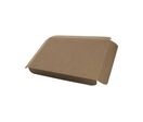 Couvercle cloche en carton kraft brun pour plateau 1201400 (X210) Firplast