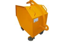 Benne à déchets passe porte