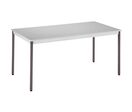 Manutan Expert - Table de réunion rectangulaire 160x80 cm - Plateau gris, 10 personnes - 10 ans garantie