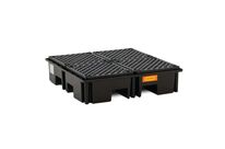 Cemo - Bac de rétention plastique 220L - 120x120 cm - Polyéthylène - Éco-responsable