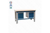 Etabli réglable avec caissons suspendus 4 et 3 tiroirs Armabo | ML1