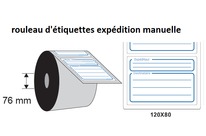 Etiquette d&amp;#039;expédition, livraison manuelle