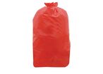 Sac-poubelle HDPE Rouge 120L 35µm - Résistant et Recyclable - Idéal Déchets Courants