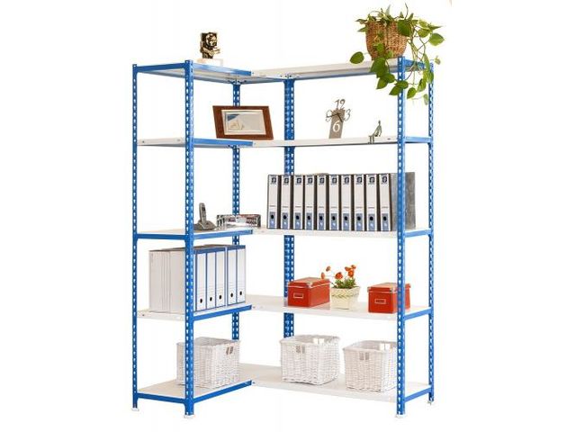 Etagère d'angle métallique 2000x1000x400mm