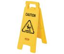Rubbermaid - Chevalet de Signalisation Sol Glissant Multilingue - Jaune - 673mm Hauteur - Polypropylène - Intérieur/Extérieur