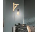 Applique Murale Bois pour Ampoule E27