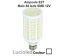 Ampoule led à vis E27 12V/24V Maïs 84 leds Lumière du jour