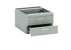Caisson métallique pour poste de travail réglable TP et TPH H.245 x L.370 x P.460 mm avec 2 tiroirs