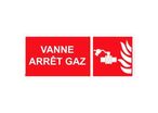 Panneau picto vanne arrêt gaz