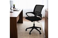 Siège de bureau ergonomique avec accoudoirs fixes