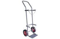 Manutan Expert - Diable porte-bouteilles acier - Charge 200 kg - Roues caoutchouc 250 mm - Gris