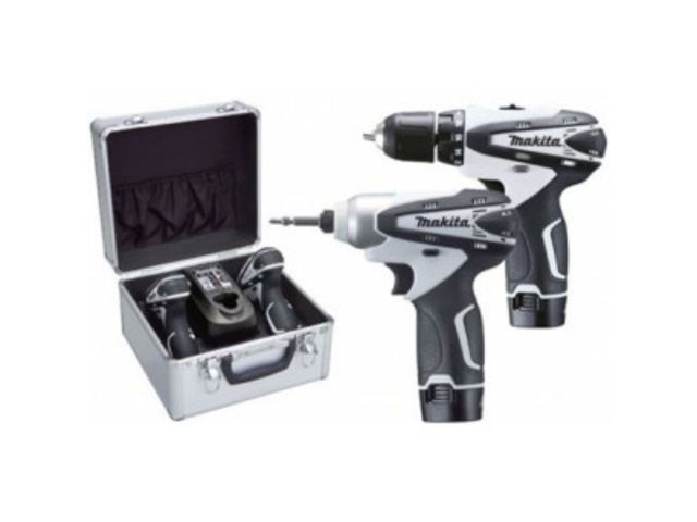 Pack LCT204W Makita Perceuse &amp; Visseuse à Chocs 10.8V TD090D DF330D DC10WA Li-ion