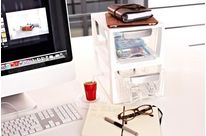 Boite de rangement plastique empilable fermée 6 litres