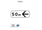 Panonceau directionnel avec distance M3B4