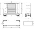 Servante d'atelier robuste avec armoires et 8 tiroirs - Grandes roues avec freins à disque - Set de 514 outils MW Tools MWE512M5