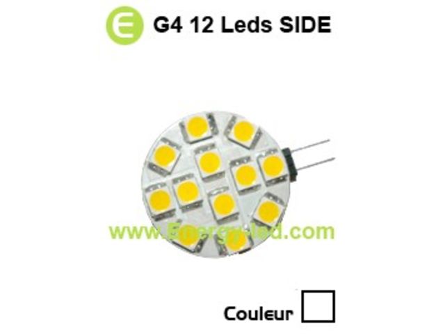 Ampoule 12/24V G4 12 Leds Lumière du jour (side)