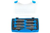 Jeu de chasse goupilles avec poignée dans boîte plastique - dimensions 2-8/6 - UNIOR ref: 620066 hauteur: 48 mm - longueur: 195 mm - largeur: 170 mm