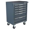 Manutan Expert - Servante 6 Tiroirs Acier Gris Foncé - Charge 300kg - 678x459x920mm - Garantie 10 Ans