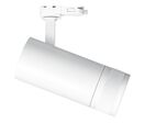 Spot LED sur Rail Blanc Angle Ajustable Triphasé 30W 15-60° CCT TRIAC Dimmable