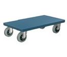 Plateau roulant roues caoutchouc plein
