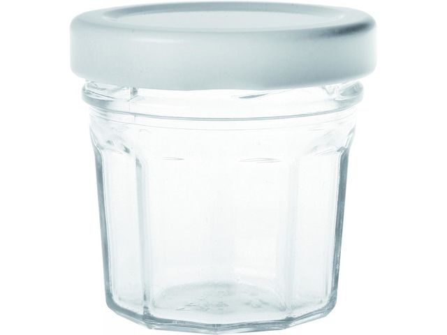 Pot Confiture Caps Blanche 4,4CL Colis 8x12 x 96 Firplast