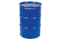Manutan Expert - Fût Métal Rénové Ouverture Totale 216 L Bleu - Éco-responsable, Recyclable, 10 Ans Garantie