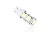 Ampoule T10 12/24V 360° 9 leds 1,5 watt Lumière du jour