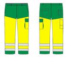 Pantalon haute visibilité TYPHON Vert/Jaune Fluo