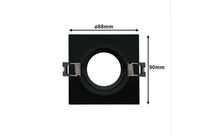 Support Spot Encastrable GU10/MR16 Carré Verre Effet Miroir