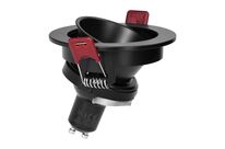 Support Spot GU10/MR16 Encastrable Rond Orientable Aluminium Noir