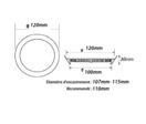Spot LED Encastrable Rond ALU 6W CCT
