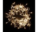 Rideau lumineux 120LED IP44 2M - câble transparent - MultiCouleur