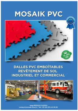 Gamme de DALLES PVC Industrielles / Professionnelles