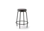 Tabouret technique 4 pieds DUKE SOFT - similicuir noir