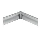 Connecteur d'Angle pour Profilé Aluminium Plinthe Couleur Argenté
