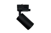 Spot LED sur rail 80° Triphasé pour ampoule GU10 - Noir