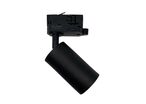 Spot LED sur rail 80° Triphasé pour ampoule GU10 - Noir