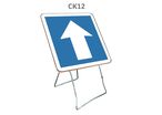 Panneau temporaire CK12 circulation à sens unique