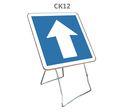 Panneau temporaire CK12 circulation à sens unique