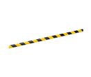 Ampere System - Profilé de sécurité flexible pour angle - 1m Noir/Jaune - Polyuréthane résistant - Protection antichoc
