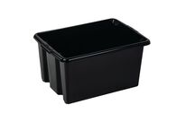 Manutan Expert - Bac de rangement recyclé 32 L Noir - Polypropylène - Gerbable et emboîtable - 50% recyclé