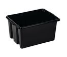 Manutan Expert - Bac de rangement recyclé 32 L Noir - Polypropylène - Gerbable et emboîtable - 50% recyclé