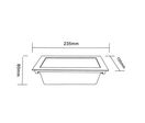 Encastré mural LED 10W IP44 Opale - Blanc Froid 6000K - 8000K
