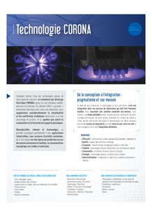 Traitement de surface - Technologie CORONA
