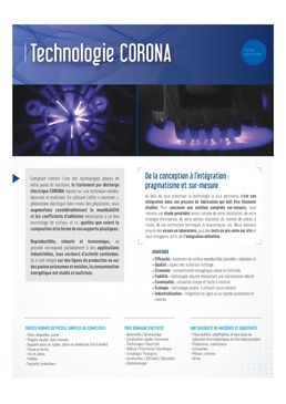 Traitement de surface - Technologie CORONA